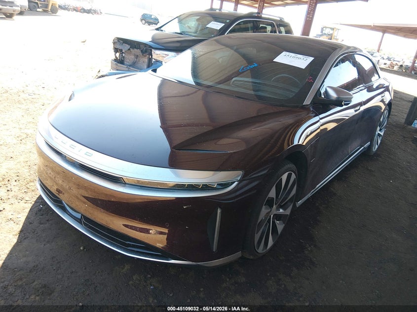 Vin: 50ea1gba8na001507, lot: 45606616, lucid air grand touring 20222