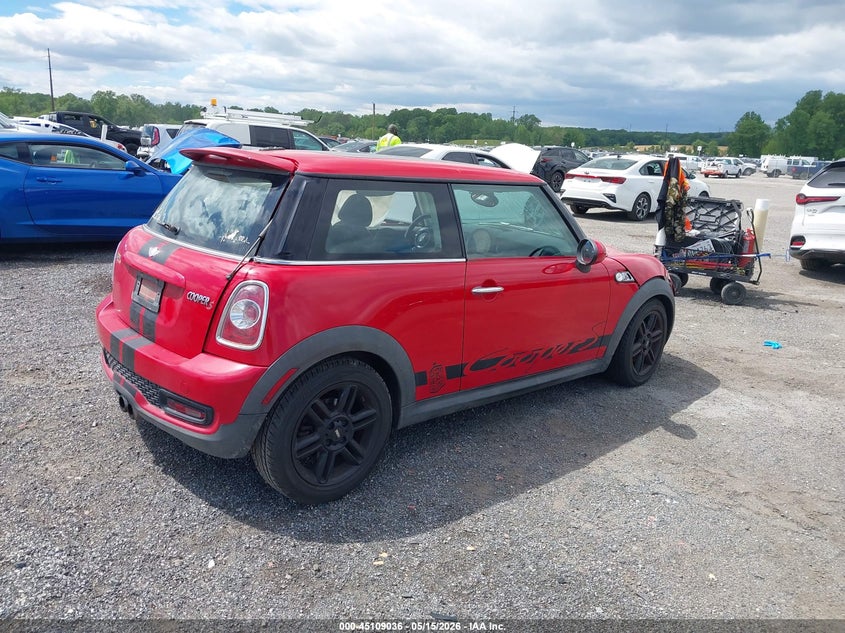 Vin: wmwsv3c53dt477011, lot: 45606620, mini hardtop cooper s 20134