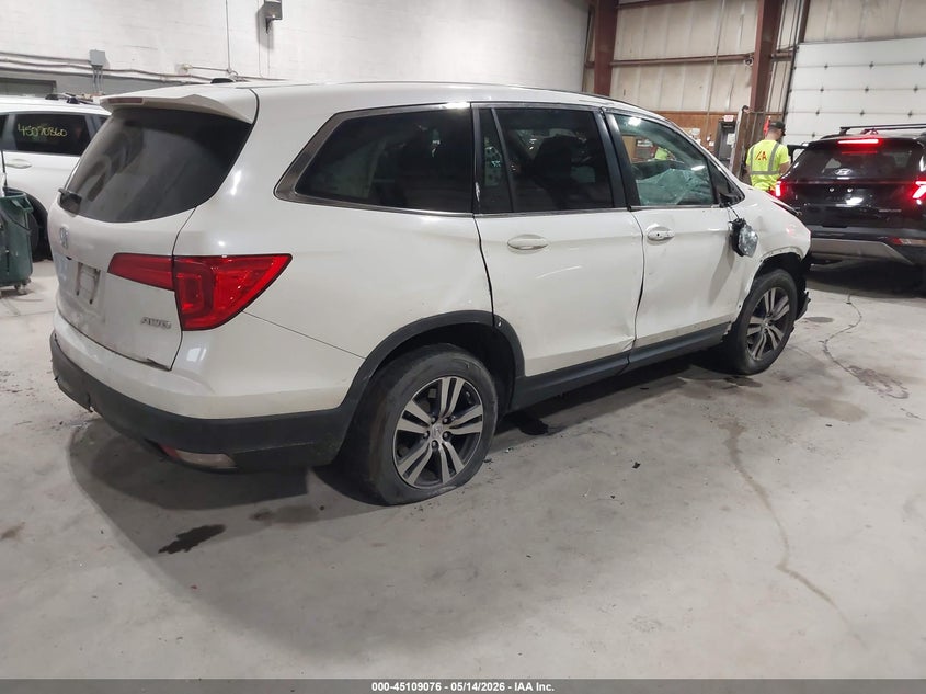 Vin: 5fnyf6h53gb025572, lot: 45606660, honda pilot ex-l 20164