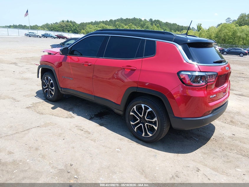 Vin: 3c4njdcn5pt565519, lot: 45606859, jeep compass limited 4x4 20233