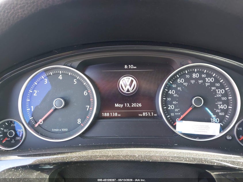 2014 Volkswagen Touareg 3.6L Sport VIN: WVGEF9BP6ED002981 Lot: 45109397