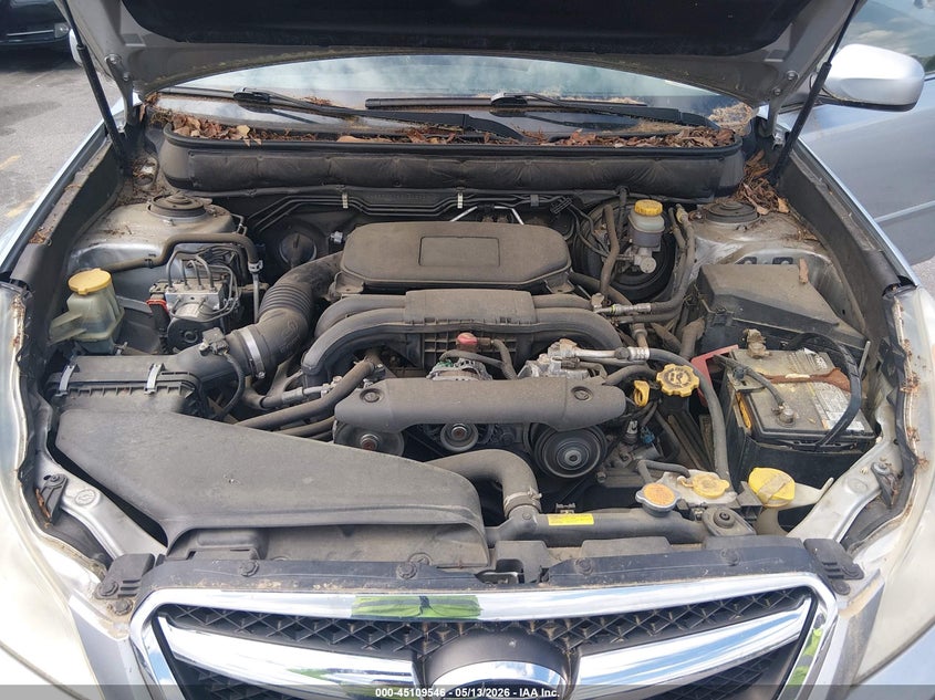 2012 Subaru LEGACY 2.5 2.5I Premium silver Lot 111045109546 Vin 4S3BMBC63C3032971