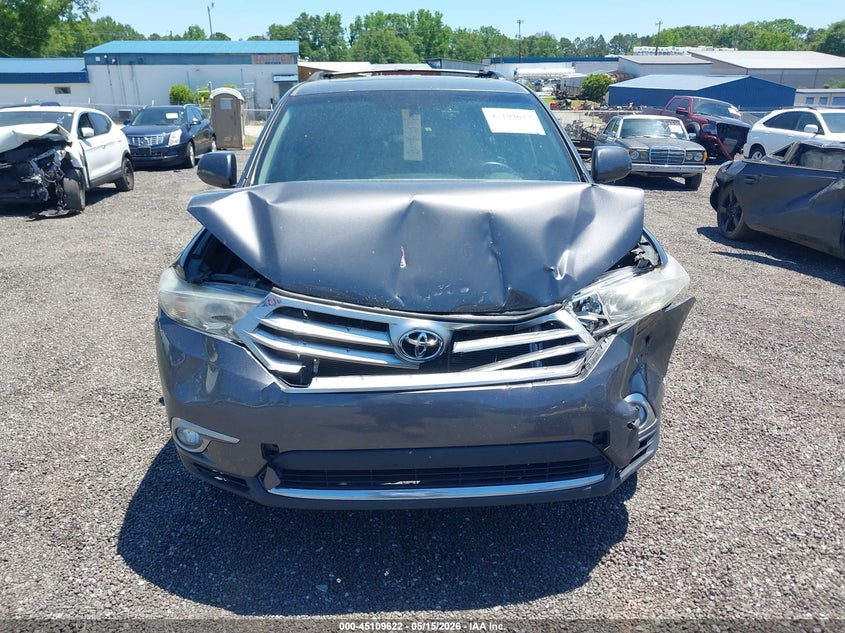 2012 Toyota Highlander 3.5 Se V6 grey Lot 111045109622 Vin 5TDZK3EH6CS068189