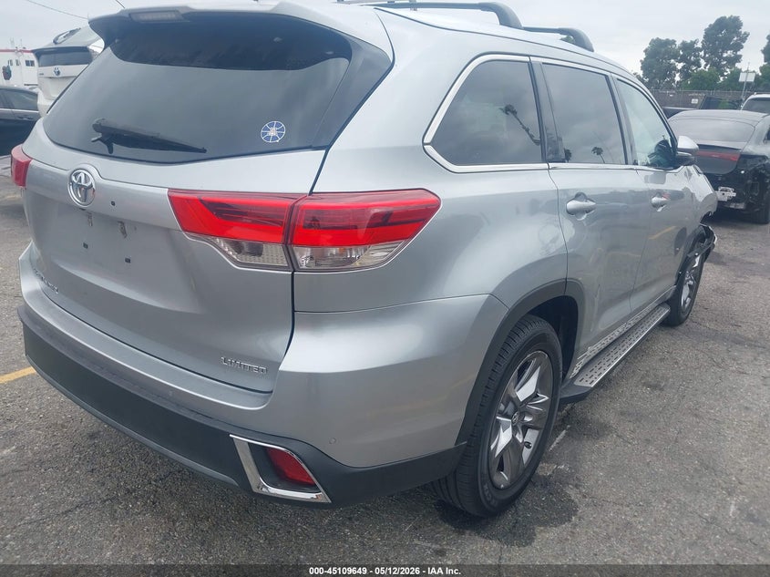 Vin: 5tdyzrfh9hs193588, lot: 45607233, toyota highlander limited 20174