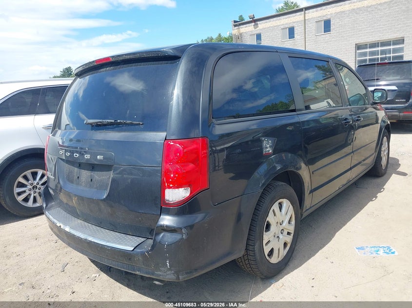 Vin: 2c4rdgbg4er285717, lot: 45607267, dodge grand caravan se 20144