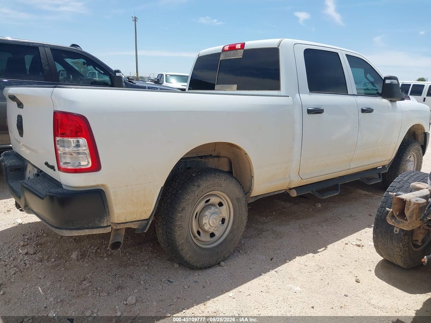 Vin: 3c6ur5cj0pg536369, lot: 45607361, ram 2500 tradesman  4x4 6'4 box 20234