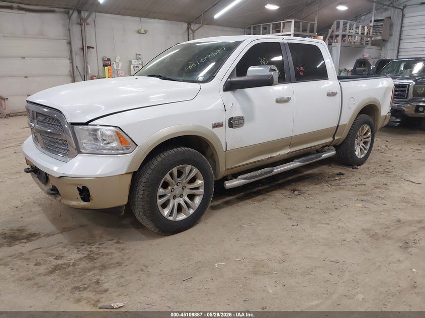 Vin: 1c6rr7ptxds568361, lot: 45607471, ram 1500 laramie longhorn edition 20132