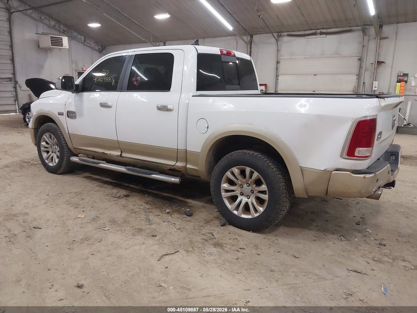 Vin: 1c6rr7ptxds568361, lot: 45607471, ram 1500 laramie longhorn edition 20133