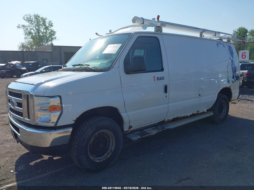 Vin: 1ftne2ew0dda11790, lot: 45607624, ford e-250 commercial 20132