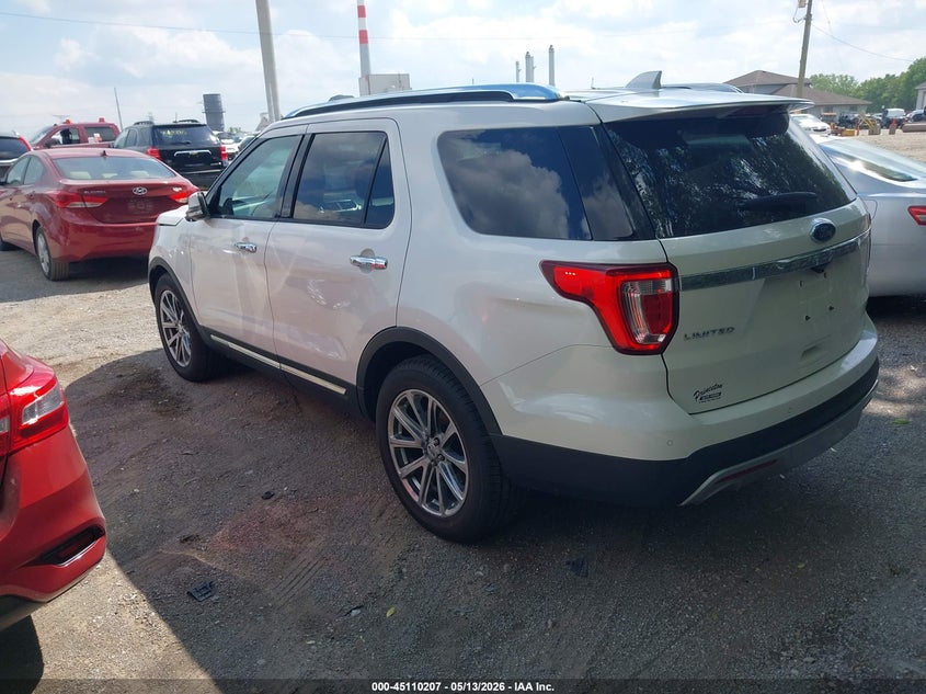 Vin: 1fm5k8f88ggb10528, lot: 45607791, ford explorer limited 20163