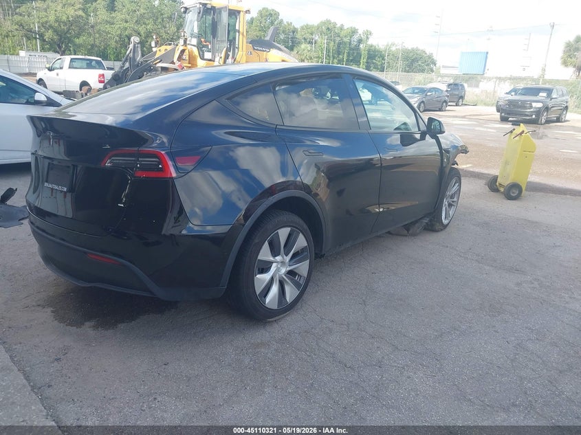 Vin: 5yjygded7mf103103, lot: 45607905, tesla model y standard range rear-wheel drive 20214