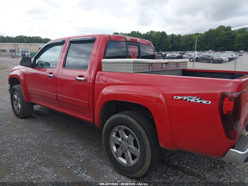 2012 Gmc Canyon 3.7 Sle2 red Lot 111045110362 Vin 1GTH5PFE6C8166013