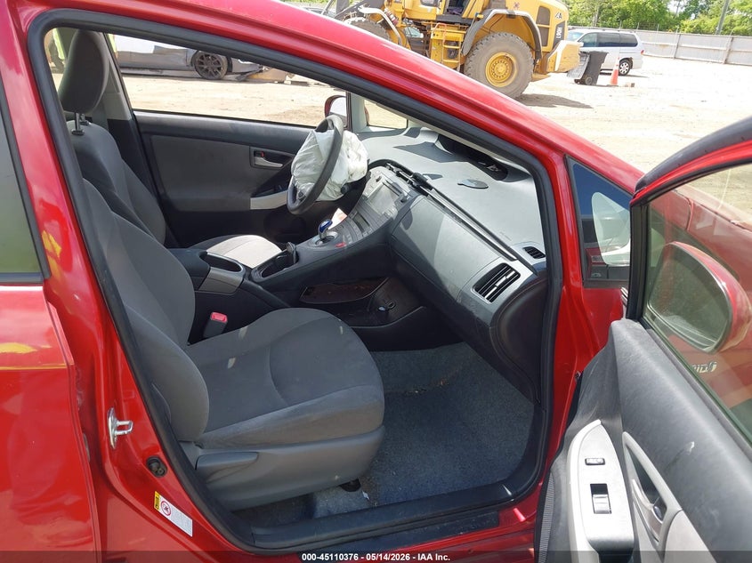 2012 Toyota Prius 1.8 Two red Lot 111045110376 Vin JTDKN3DU2C1581797