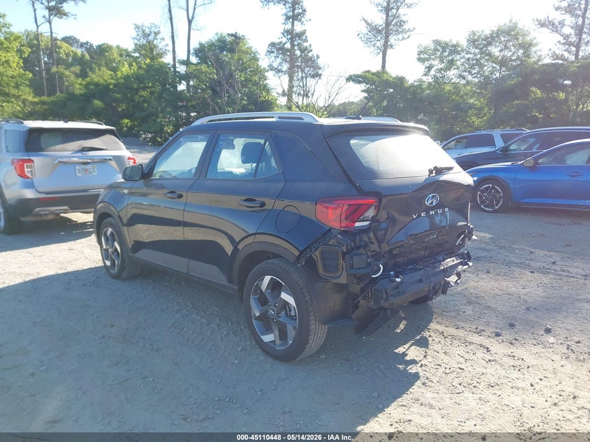 Vin: kmhrc8a36tu442442, lot: 45608032, hyundai venue sel 20263