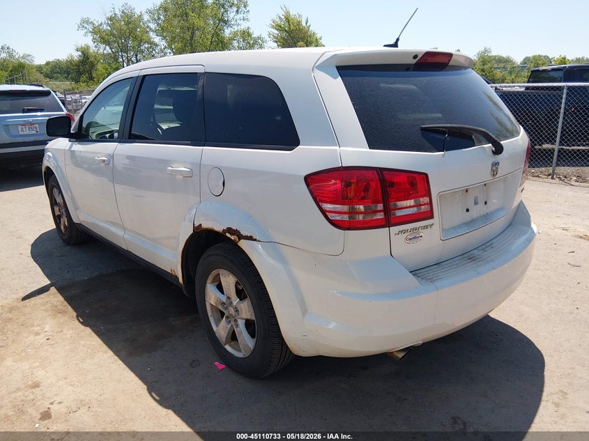 2009 Dodge Journey 3.5 Sxt white Lot 111045110733 Vin 3D4GG57V49T204828