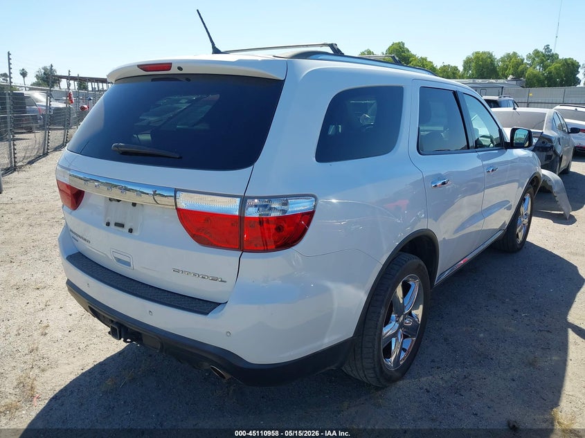 Vin: 1c4rdjeg8dc677633, lot: 45608542, dodge durango citadel 20134
