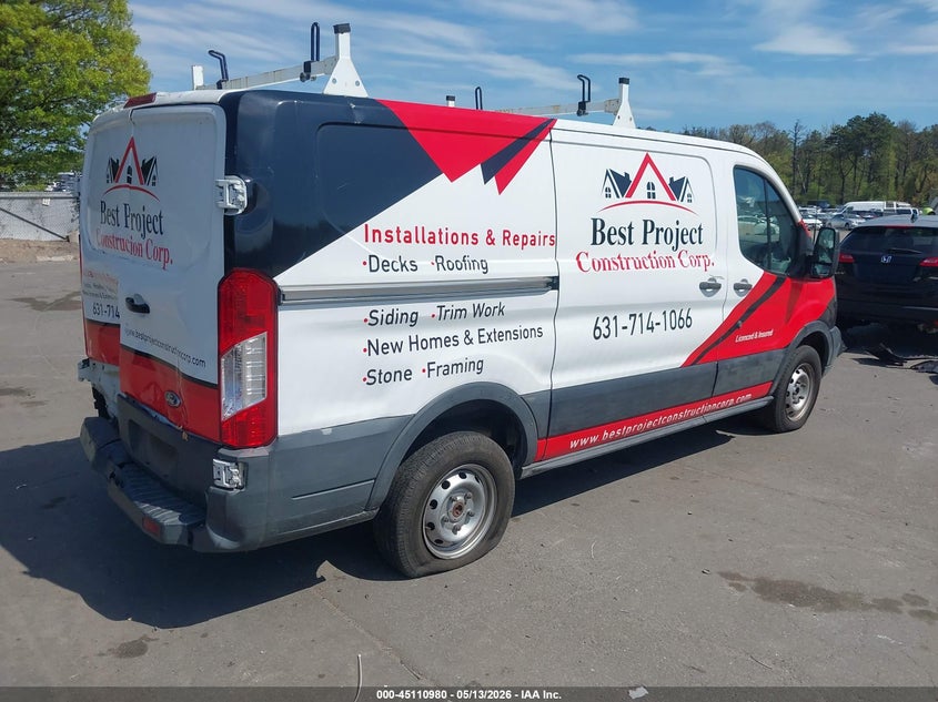 Vin: 1ftnr1ym7fka92892, lot: 45608564, ford transit-250 20154
