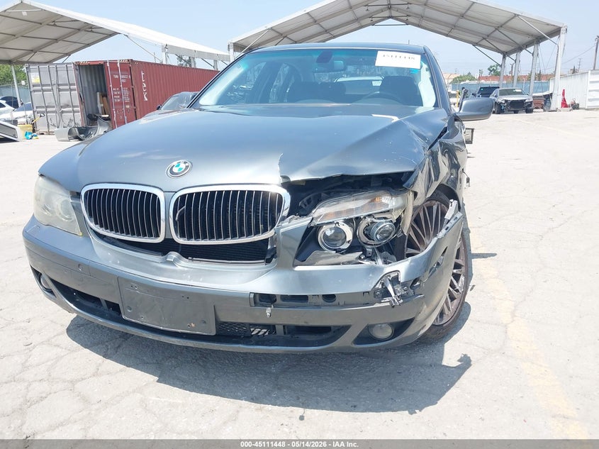 2008 BMW 750I VIN: WBAHL83518DT14354 Lot: 45111448