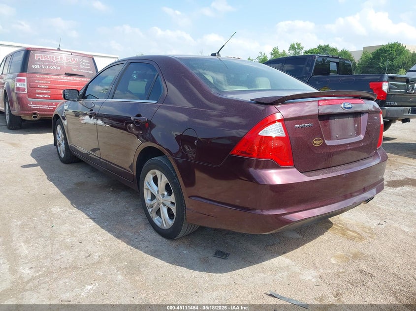 Vin: 3fahp0ha5cr414249, lot: 45609039, ford fusion se 20123