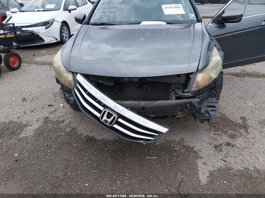 2012 Honda Accord 2.4 2.4 Lx-P grey Lot 111045111468 Vin 1HGCP2F4XCA221006