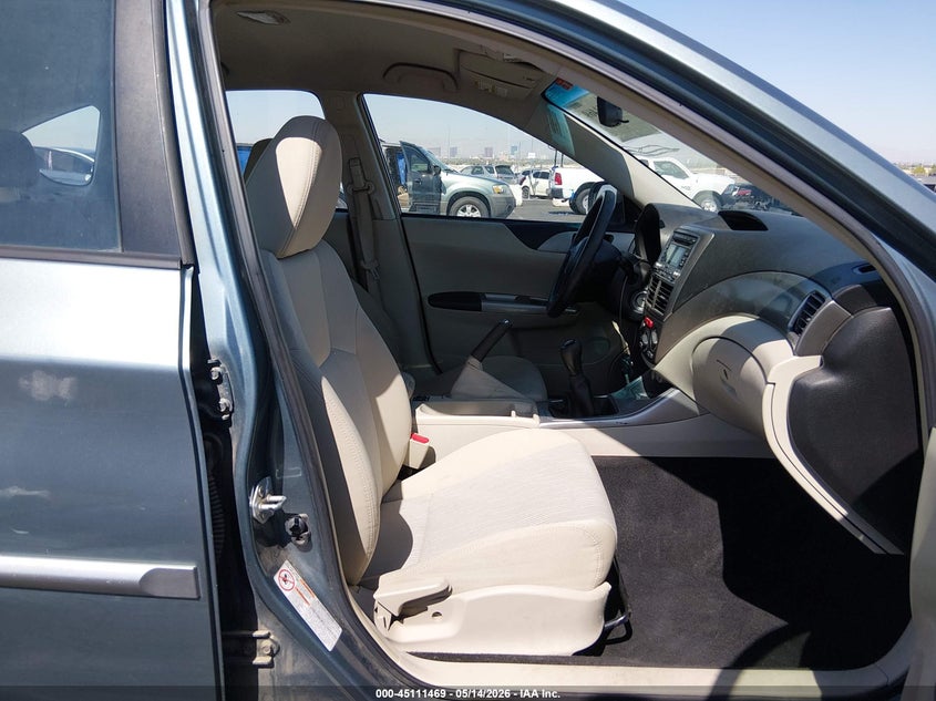 2009 SUBARU IMPREZA HATCHBACK 2.5L H-4 VVT, 170HP