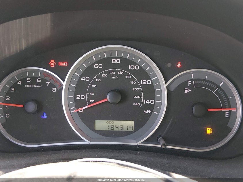2009 SUBARU IMPREZA HATCHBACK 2.5L H-4 VVT, 170HP