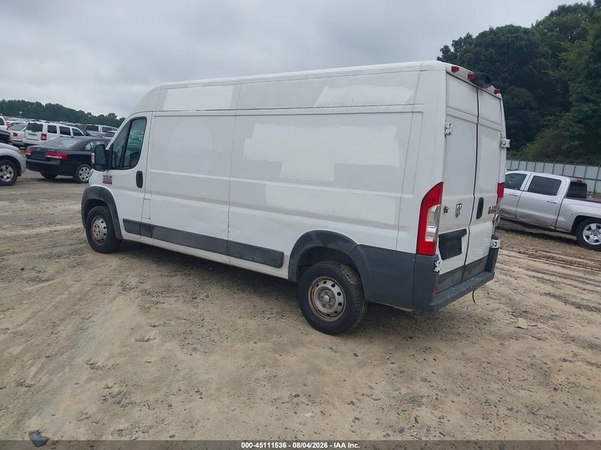 Vin: 3c6trvdg6ge133460, lot: 45609120, ram promaster 2500 high roof 20163