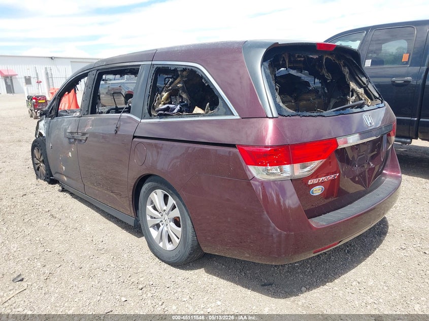 Vin: 5fnrl5h40eb067824, lot: 45609130, honda odyssey ex 20143