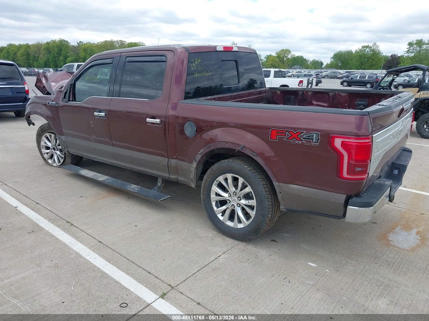 Vin: 1ftew1eg8ffb90538, lot: 45609352, ford f-150 king ranch 20153