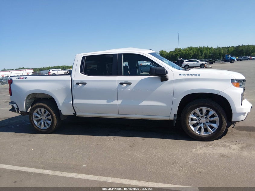 VIN 1GCPDBEK0PZ106687 2023 CHEVROLET SILVERADO 1500 4WD  SHORT BED CUSTOM