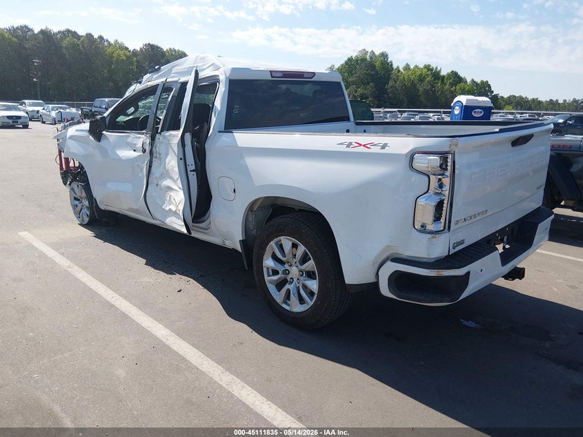 VIN 1GCPDBEK0PZ106687 2023 CHEVROLET SILVERADO 1500 4WD  SHORT BED CUSTOM
