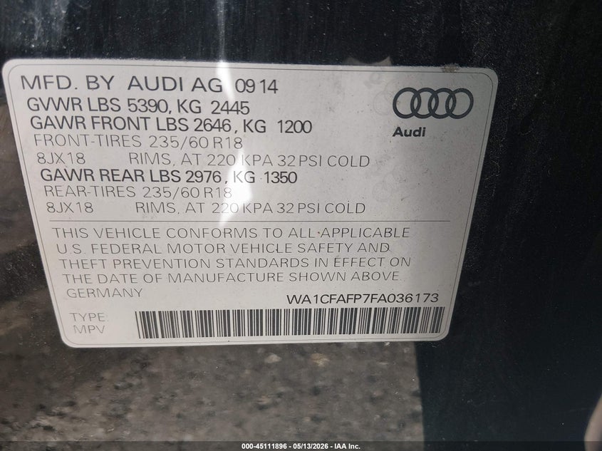 2015 AUDI Q5 2.0T PREMIUM · Фото 9