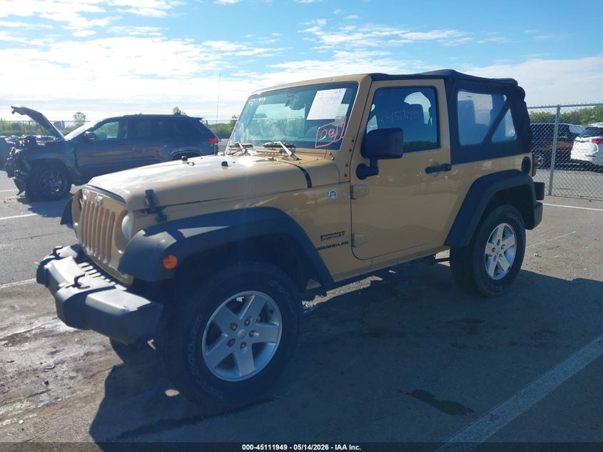 2014 Jeep Wrangler Sport 1C4AJWAG1EL142668 photo 1