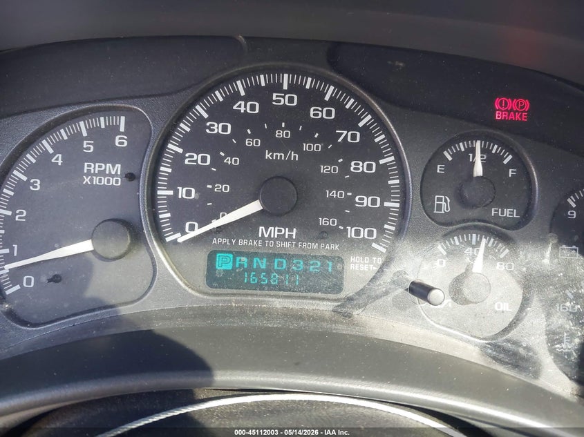 2002 Chevrolet Avalanche 1500 VIN: 3GNEK13T52G186684 Lot: 45112003