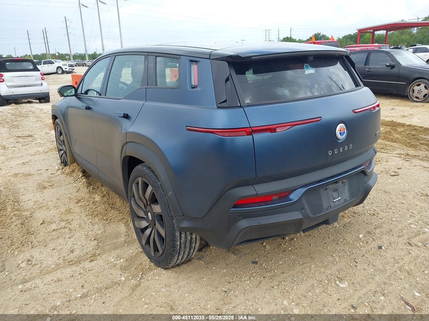 Vin: vcf1zbu26pg004265, lot: 45609619, fisker ocean one 20233