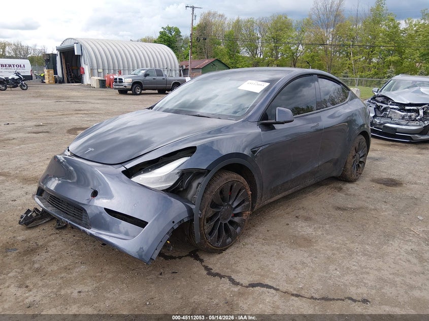 Vin: 7saygdef8nf564266, lot: 45609637, tesla model y performance dual motor all-wheel drive 20222