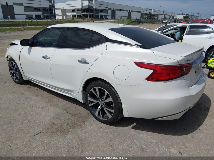 Vin: 1n4aa6ap8gc428431, lot: 45609676, nissan maxima 3.5 s 20163