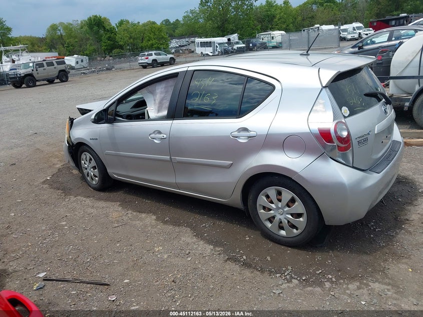2012 Toyota Prius C Two VIN: JTDKDTB34C1016013 Lot: 45112163