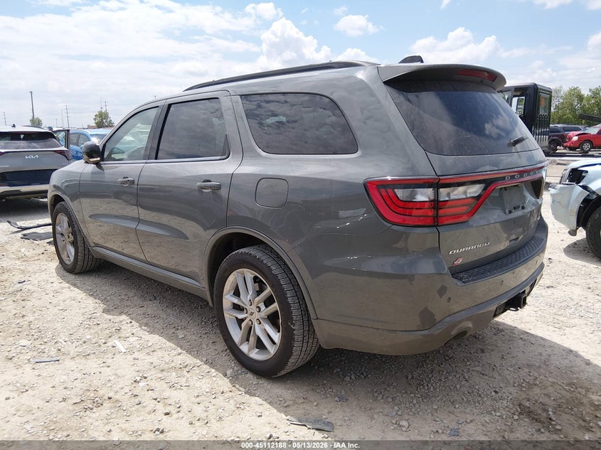 Vin: 1c4rdjdgxpc637236, lot: 45609772, dodge durango gt premium awd 20233