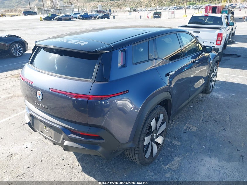 Vin: vcf1ubu27pg007108, lot: 45609810, fisker ocean ultra 20234