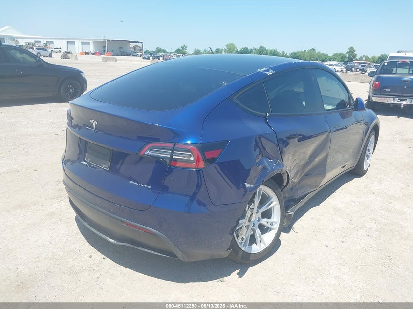 Vin: 7saygdee0nf505767, lot: 45609833, tesla model y long range dual motor all-wheel drive 20224