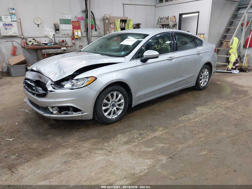 Vin: 3fa6p0g72hr184013, lot: 45609835, ford fusion s 20172