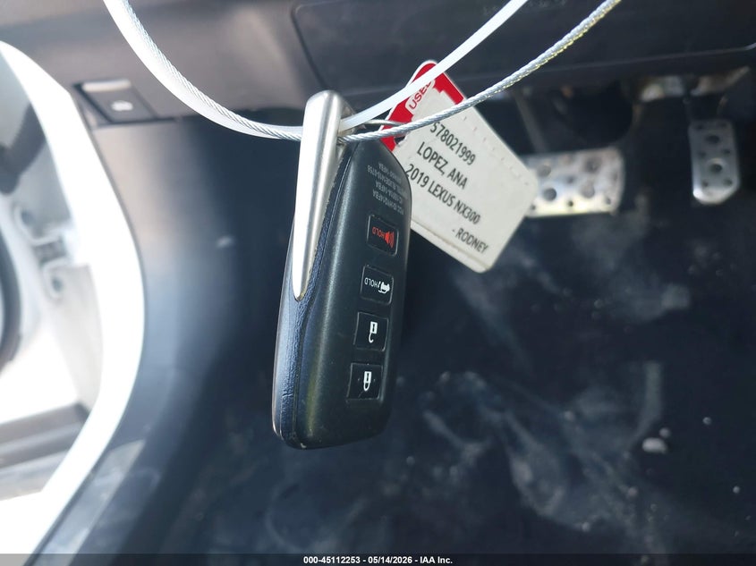 LEXUS NX 300 2019 VIN JTJYARBZ5K2134992