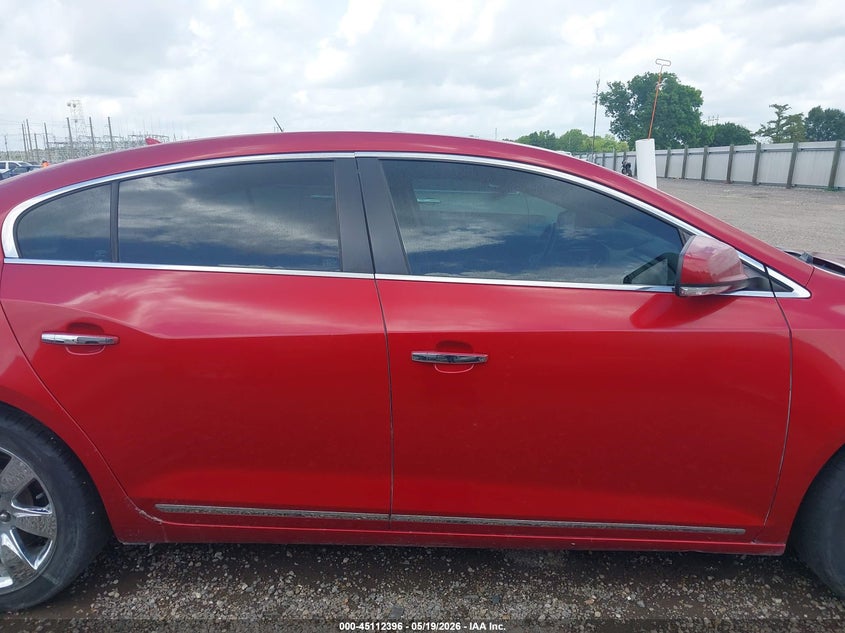 2012 Buick Lacrosse 3.6 Lacrosse Leather Group red Lot 111045112396 Vin 1G4GC5E34CF307500