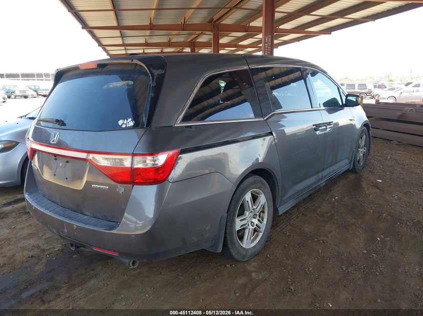 2011 Honda Odyssey 3.5 Touring/Touring Elite grey Lot 111045112408 Vin 5FNRL5H92BB095227