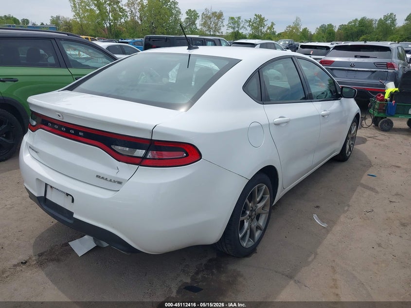 Vin: 1c3cdfbb9fd132196, lot: 45610000, dodge dart sxt 20154