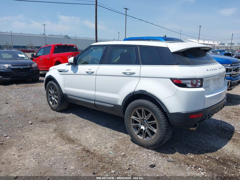Vin: salvv2bg4dh780680, lot: 45610014, land rover range rover evoque pure 20133