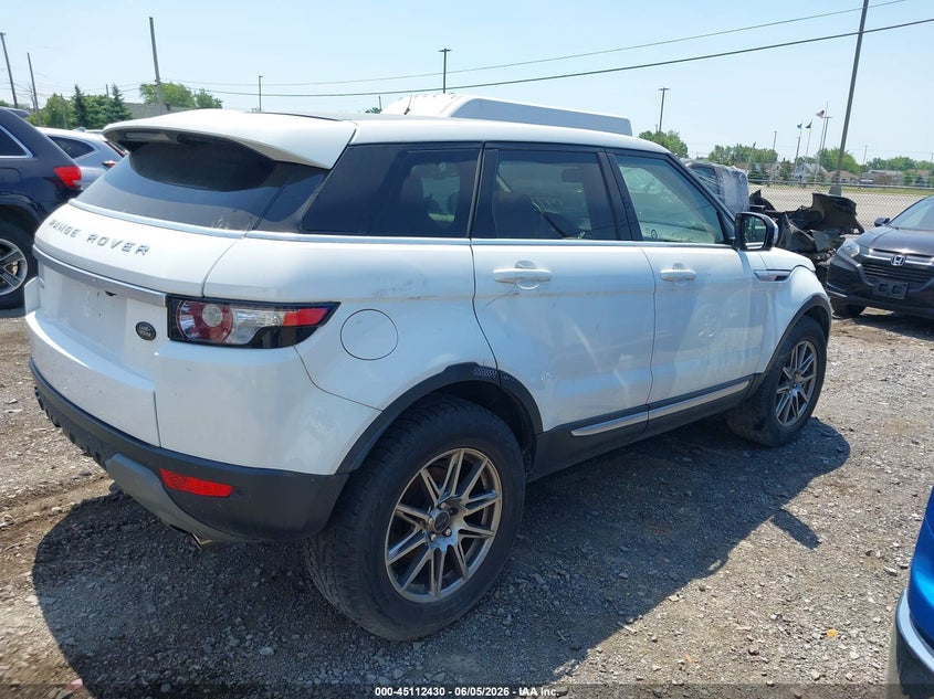 Vin: salvv2bg4dh780680, lot: 45610014, land rover range rover evoque pure 20134