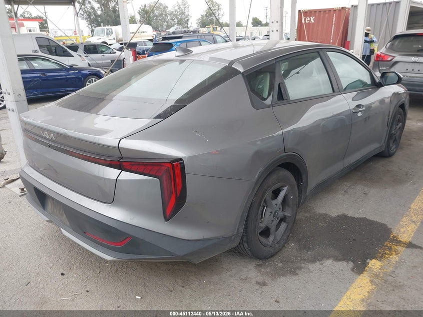 Vin: 3kpft4de0se162249, lot: 45610024, kia k4 lxs 20254