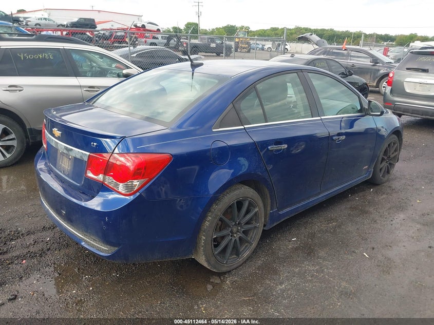 2012 Chevrolet Cruze 1.4 Ltz blue Lot 111045112464 Vin 1G1PH5SCXC7357010